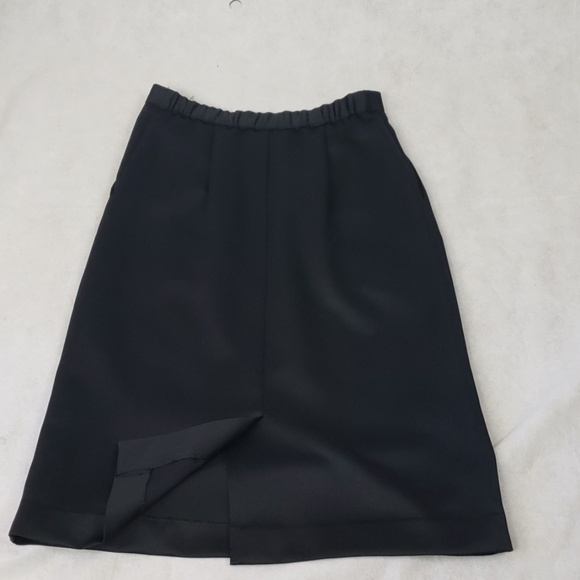 VTG JOYCE SPORTSWEAR black midi skirt size 5/6 - Picture 8 of 8
